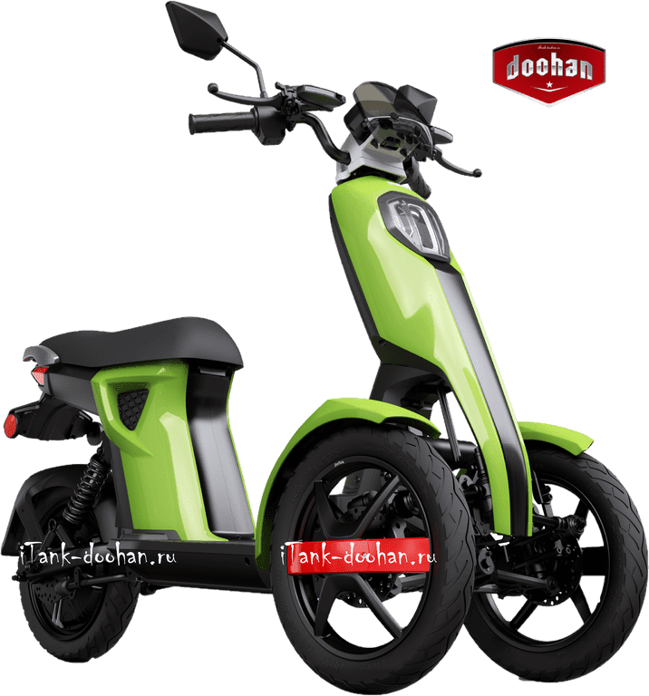 Электрический скутер Трицикл Doohan iTango HO-1200W Зеленый Электрический скутер Трицикл Doohan iTango HO-1200W Зеленый